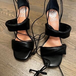 Vince Camuto Black Strappy Heels